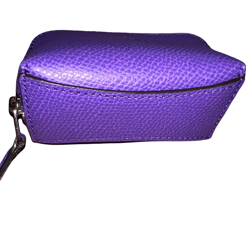 Coach rare hard to find dark purple small accessories case - Picture 5 of 8